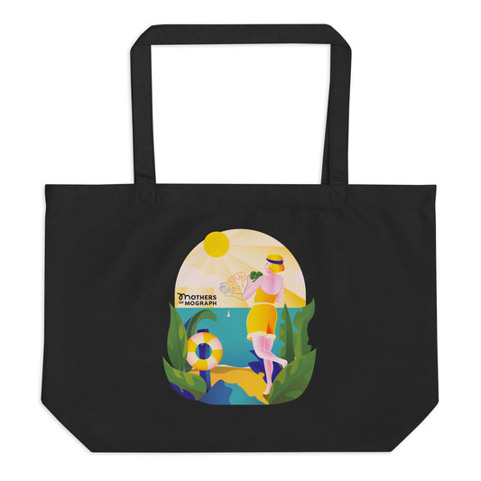 Summer Vibes Large organic tote bag