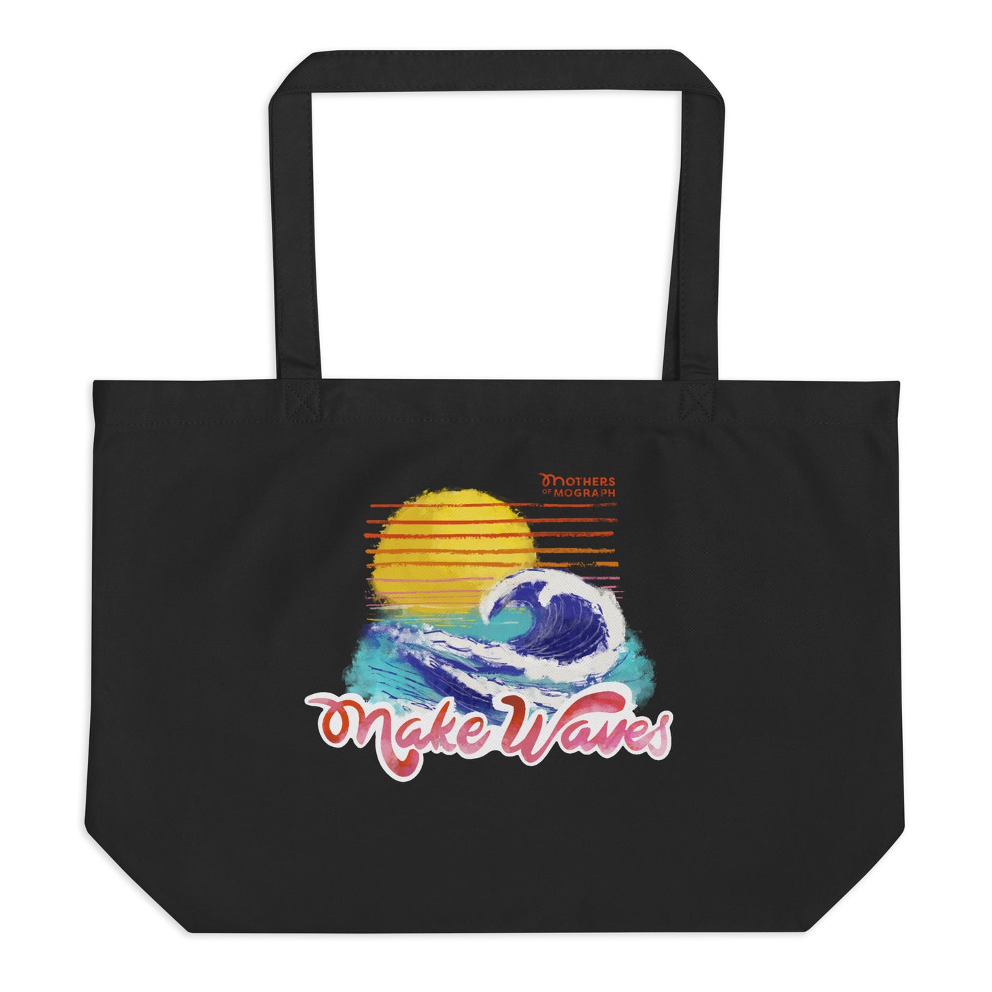 Making Waves Large organic tote bag