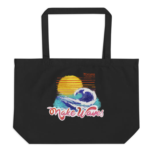 Making Waves Large organic tote bag